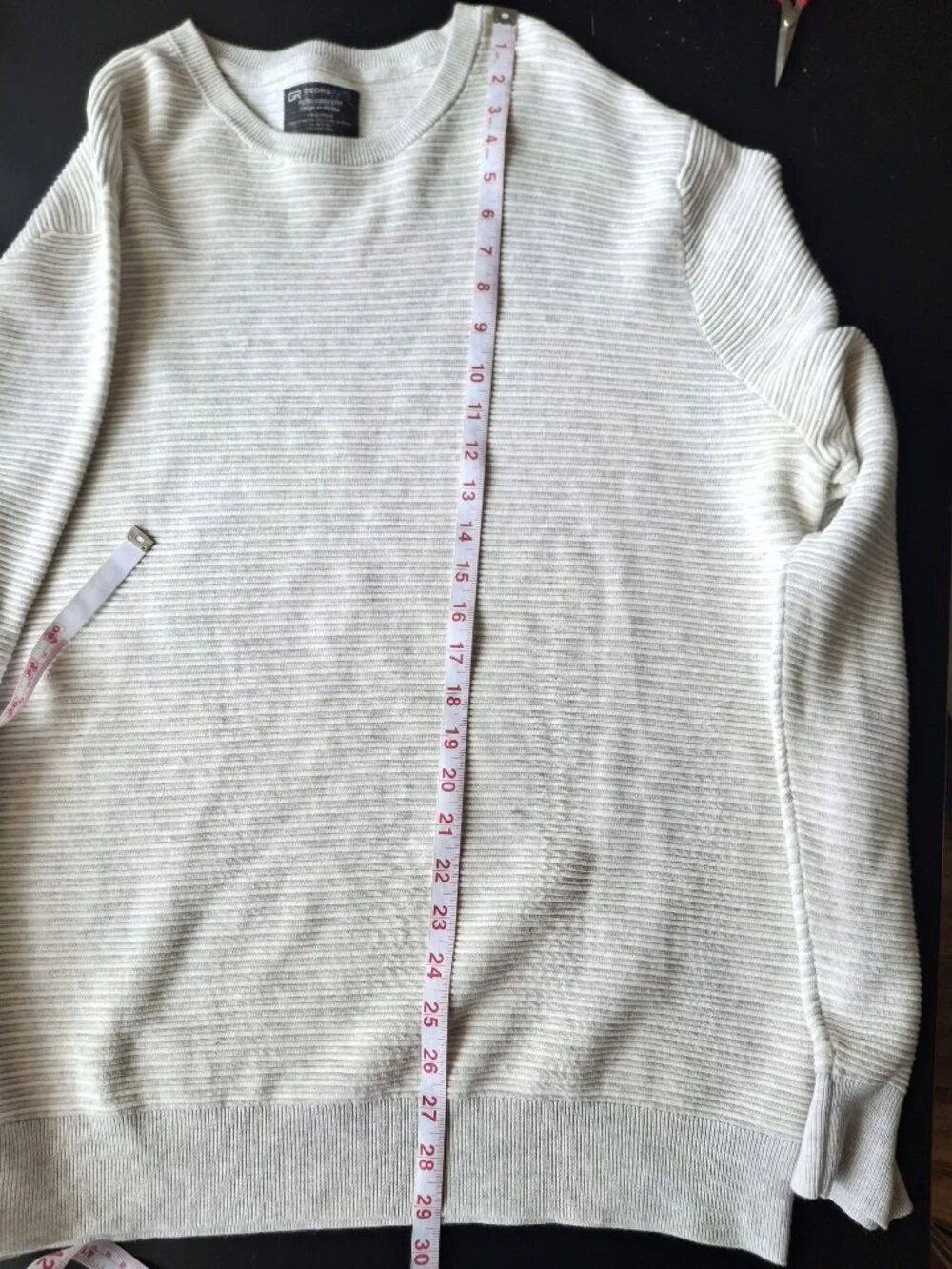 Georg Roth Pure Comfort Men's XL 100% Cotton Textured Crewneck Sweater Peru